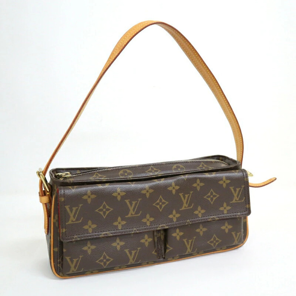 Louis Vuitton Vivacite Shoulder Bag Monogram Brown